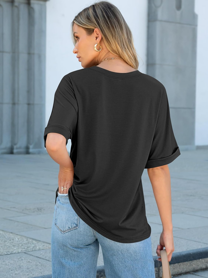 ANRABESS Women's Oversized T-Shirt with Pocket