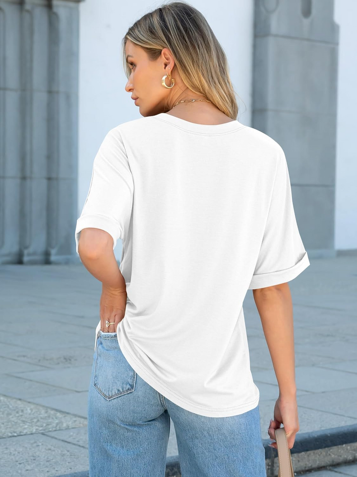 ANRABESS Women's Oversized T-Shirt with Pocket