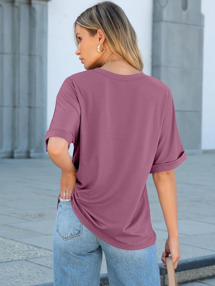 ANRABESS Women's Oversized T-Shirt with Pocket