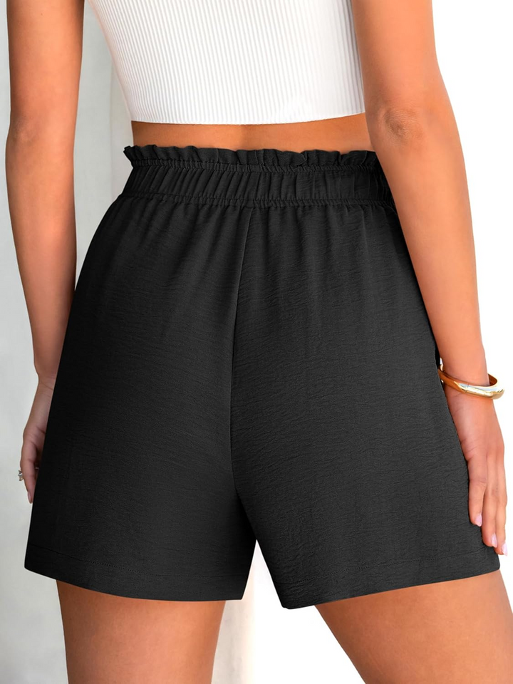 ANRABESS Women's Summer Shorts - High Waisted Elastic Dressy Lounge Shorts, Casual Beach Vacation Clothes