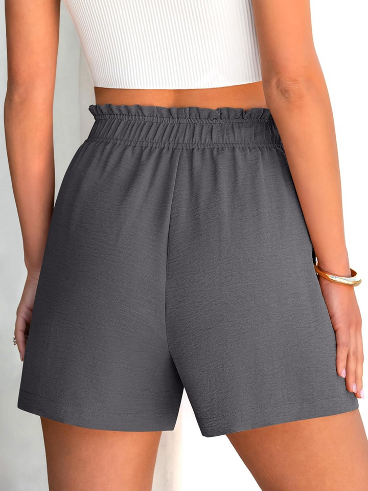 ANRABESS Women's Summer Shorts - High Waisted Elastic Dressy Lounge Shorts, Casual Beach Vacation Clothes