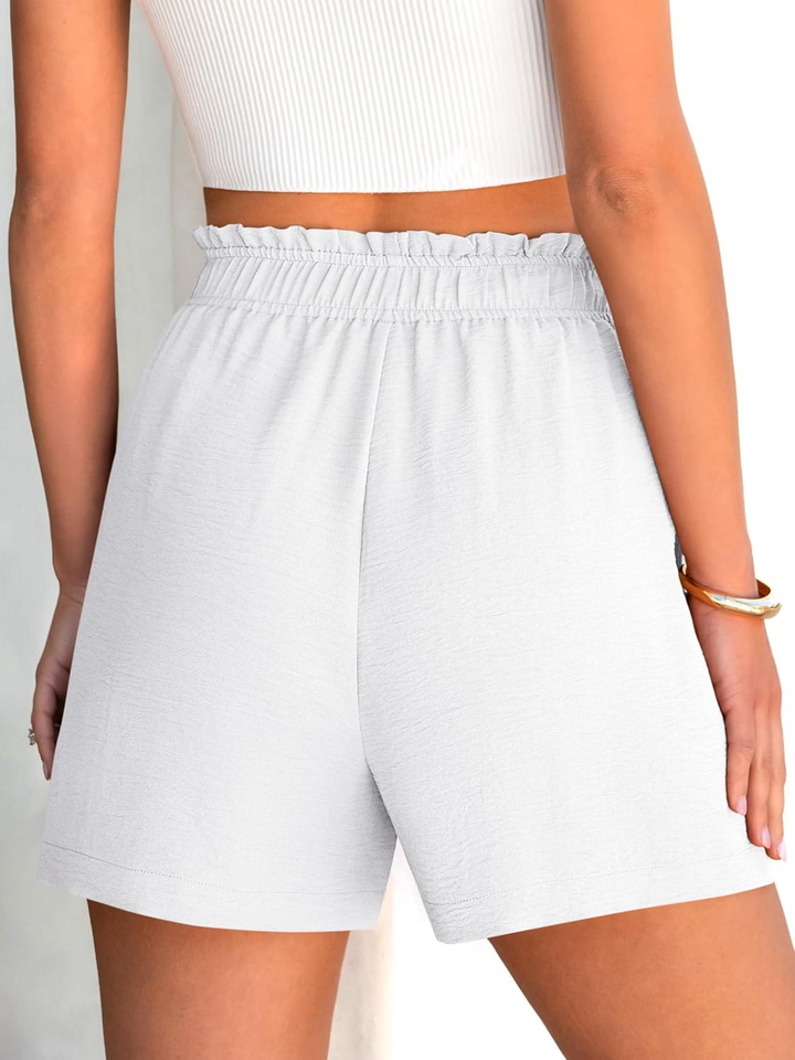 ANRABESS Women's Summer Shorts - High Waisted Elastic Dressy Lounge Shorts, Casual Beach Vacation Clothes