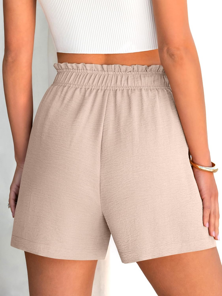 ANRABESS Women's Summer Shorts - High Waisted Elastic Dressy Lounge Shorts, Casual Beach Vacation Clothes