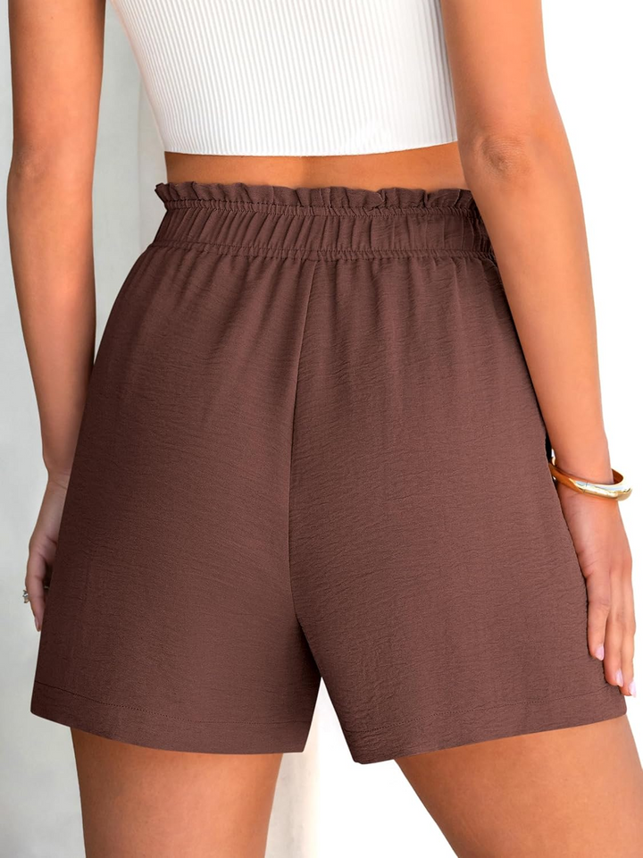 ANRABESS Women's Summer Shorts - High Waisted Elastic Dressy Lounge Shorts, Casual Beach Vacation Clothes