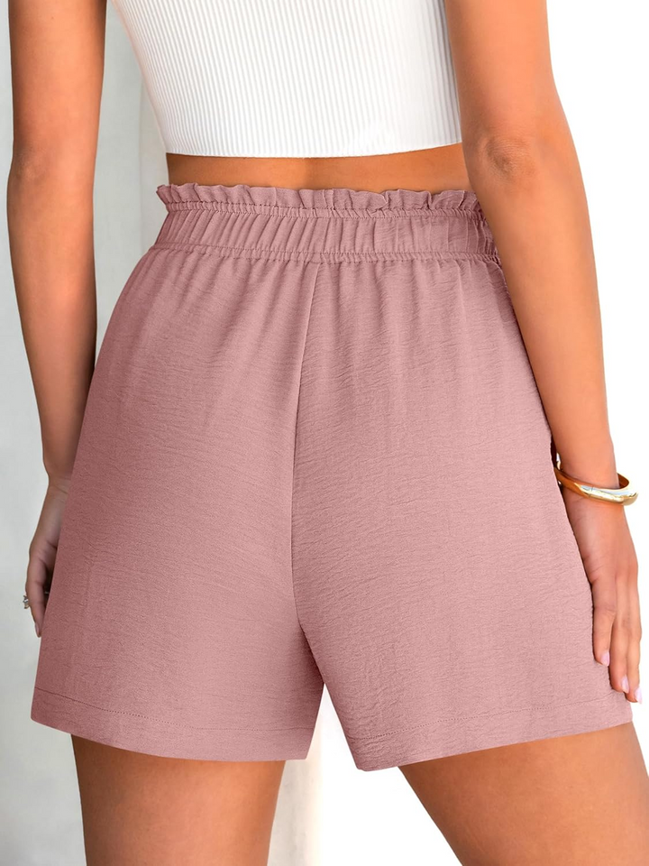 ANRABESS Women's Summer Shorts - High Waisted Elastic Dressy Lounge Shorts, Casual Beach Vacation Clothes