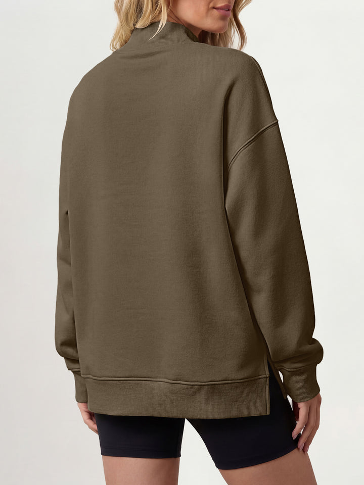 ANRABESS Women’s Mock Neck Oversized Sweatshirts Pullover Fall Outfits