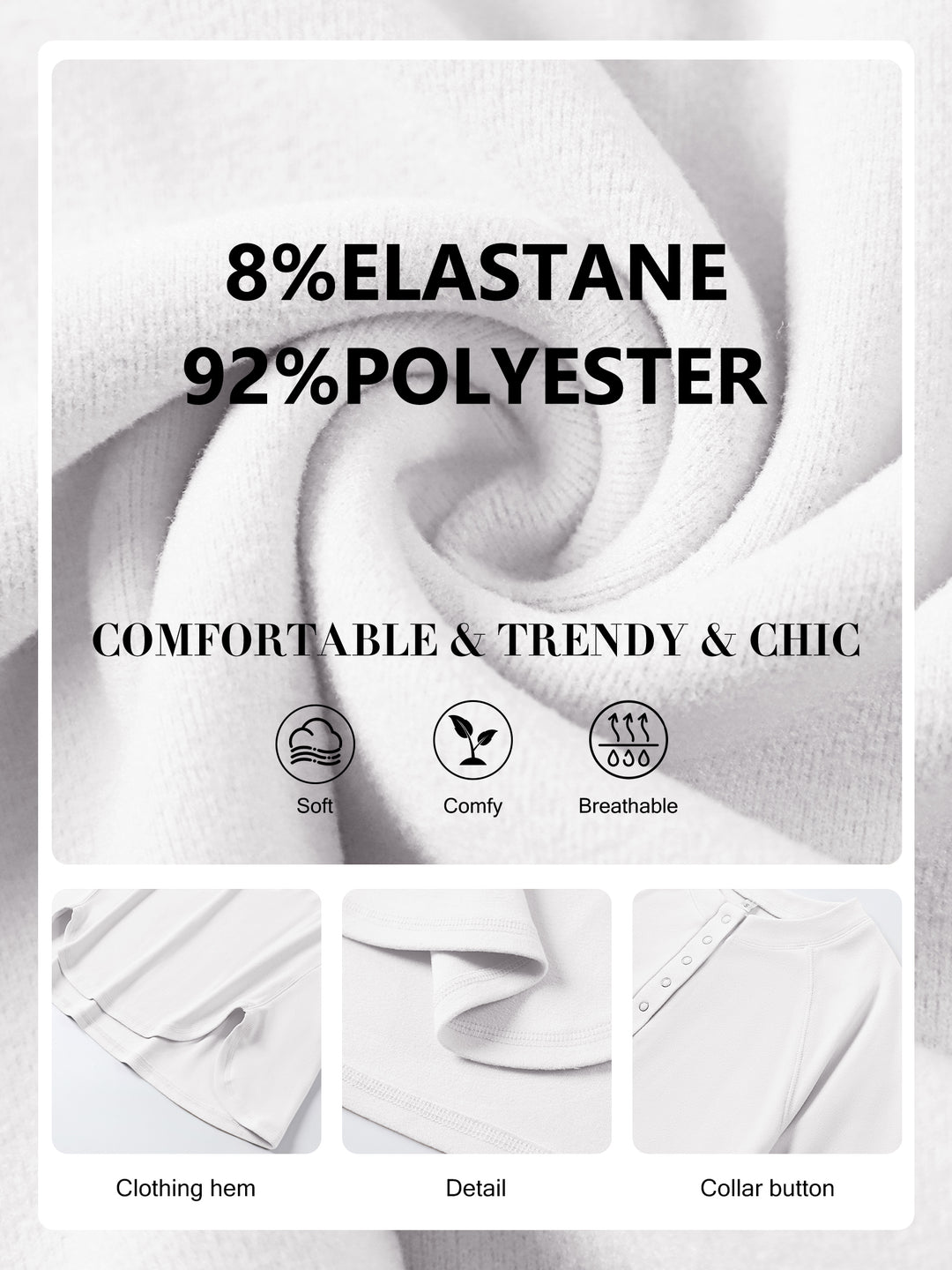 ANRABESS Women's Long Sleeve Henley Tops Tunic Sweatshirt Loose Slit Casual Button Shirts Pullover 2025 Fall Winter Outfits