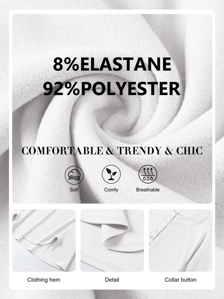 ANRABESS Women's Long Sleeve Henley Tops Tunic Sweatshirt Loose Slit Casual Button Shirts Pullover 2025 Fall Winter Outfits