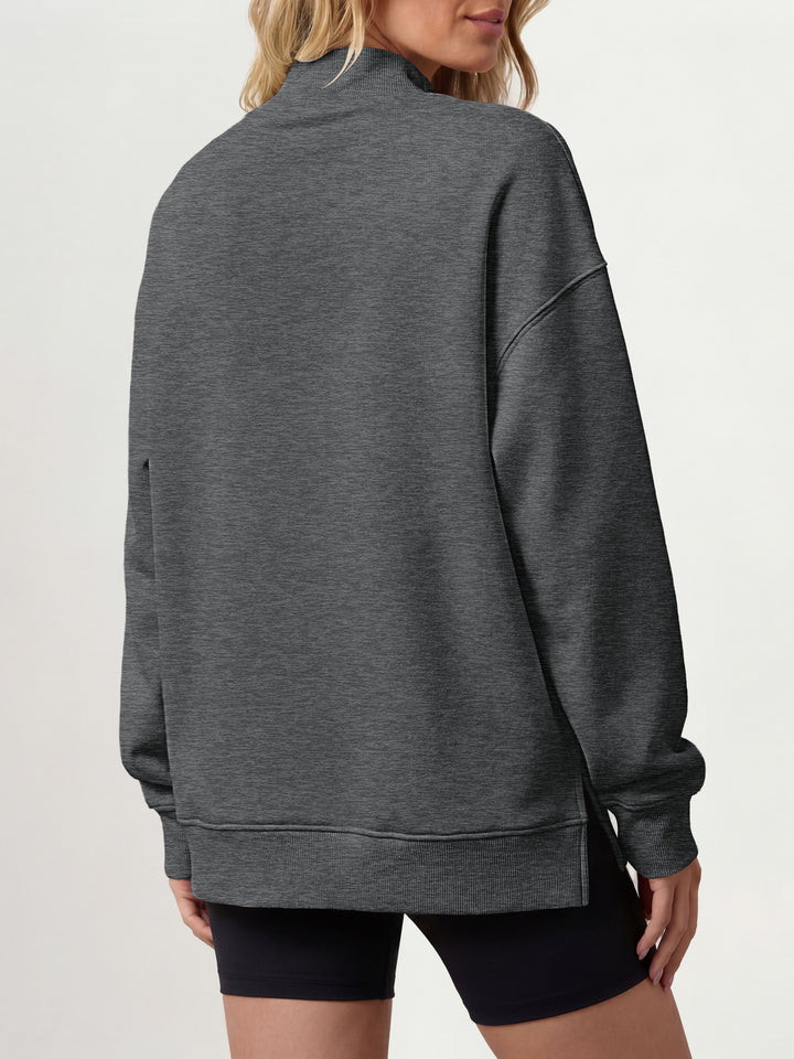 ANRABESS Women’s Mock Neck Oversized Sweatshirts Pullover Fall Outfits
