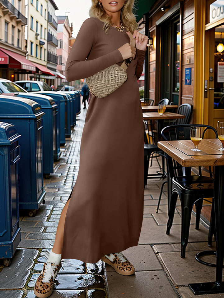 ANRABESS Women's Loose Split Flowy Maxi Dress