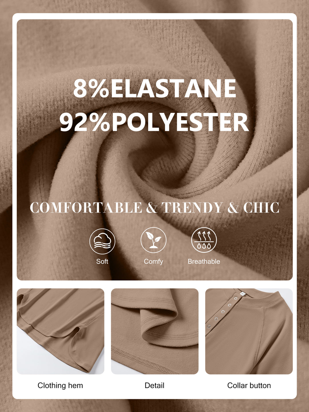 ANRABESS Women's Long Sleeve Henley Tops Tunic Sweatshirt Loose Slit Casual Button Shirts Pullover 2025 Fall Winter Outfits