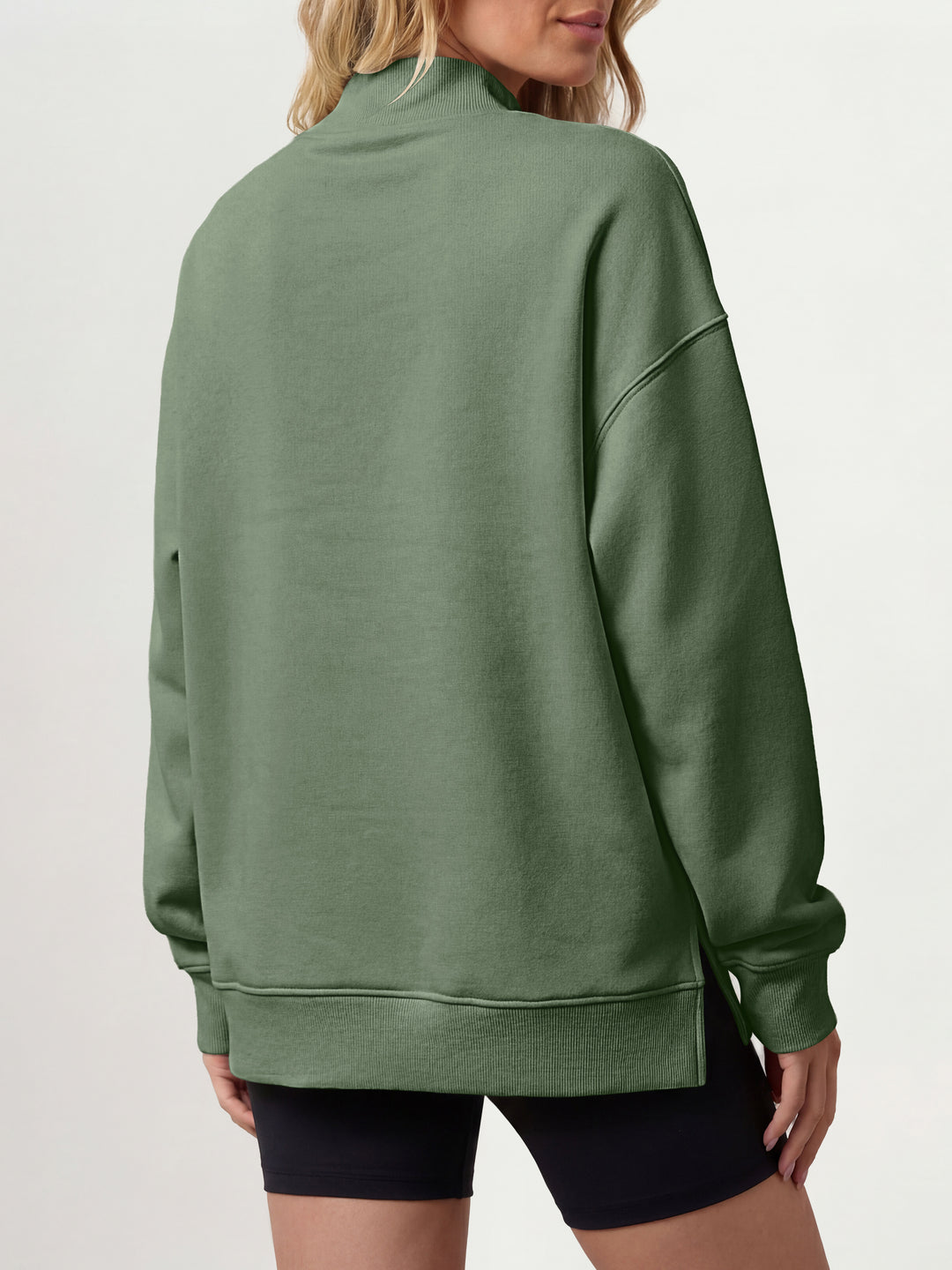 ANRABESS Women’s Mock Neck Oversized Sweatshirts Pullover Fall Outfits