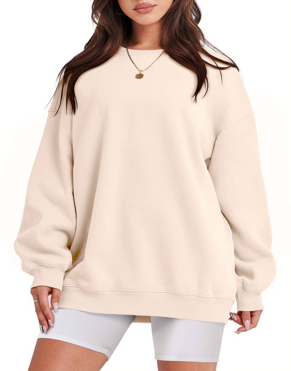 ANRABESS Hoodies for Women Fleece Oversized Sweatshirt Long Sleeve Casual  Loose Fit Basic Athletic Workout Pullover Sweatshirts Fall Outfits Clothes  Preppy Clothing 1025xingse-XS Apricot at  Women's Clothing store