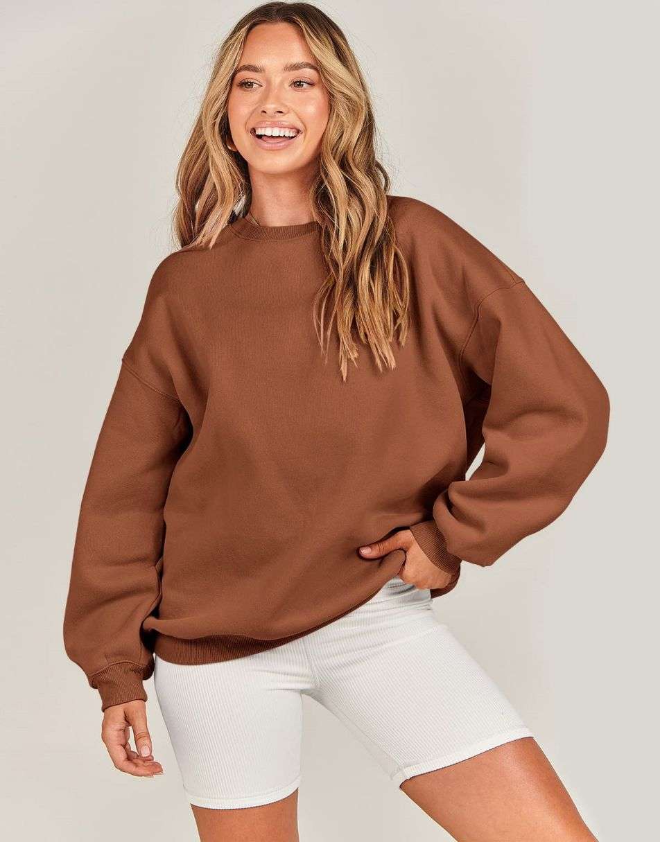 ANRABESS Hoodies for Women Fleece Oversized Sweatshirt Long Sleeve