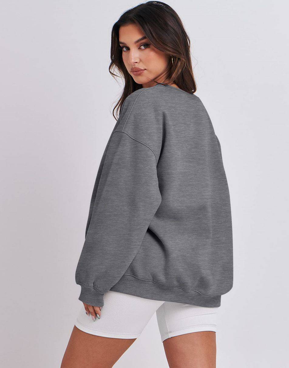 ANRABESS Oversized Sweatshirt for Women Fleece Long Sleeve Crewneck Casual  Pullover Top Fall 2023 Trendy Clothes, Caramel, X-Small : :  Clothing, Shoes & Accessories