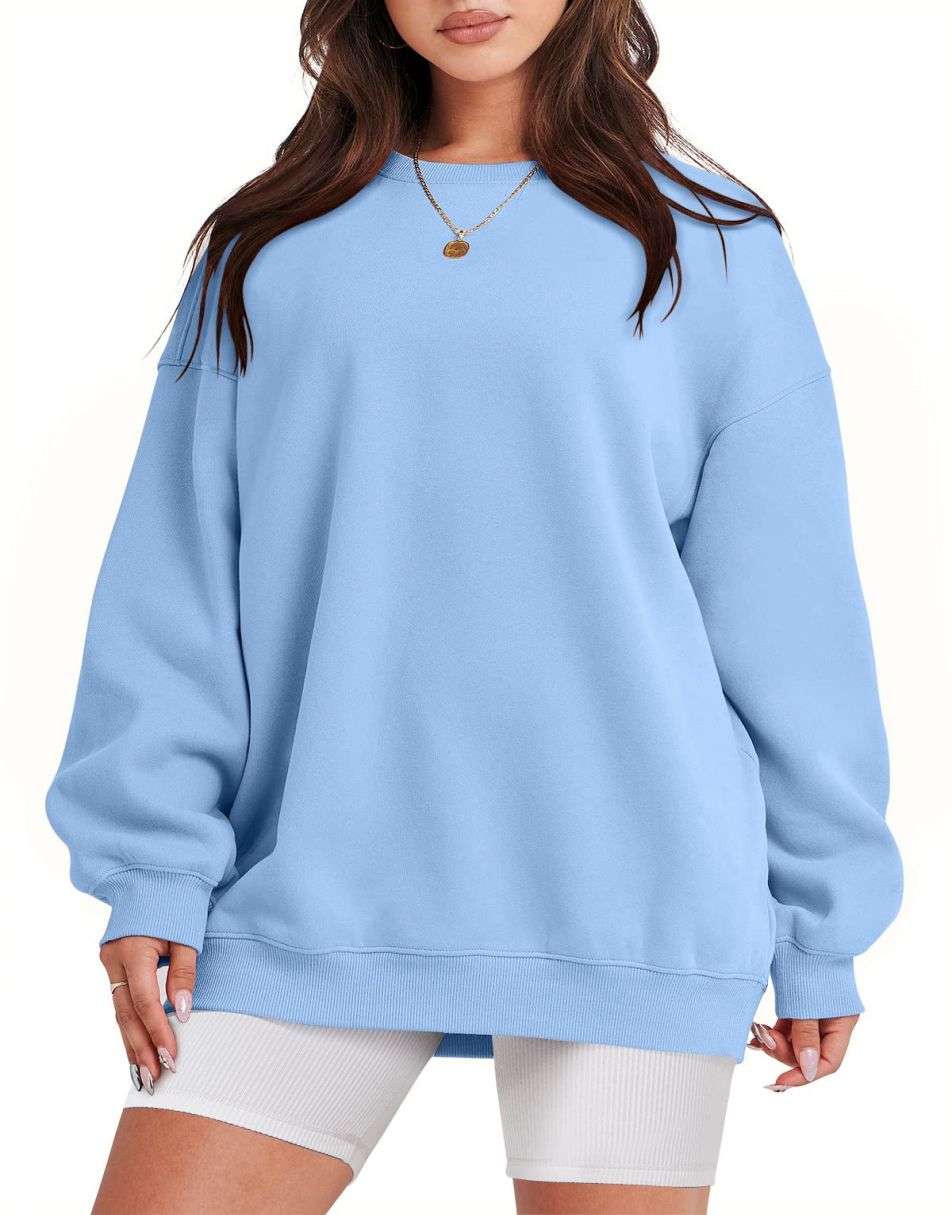 ANRABESS Oversized Sweatshirt for Women Fleece Long Sleeve