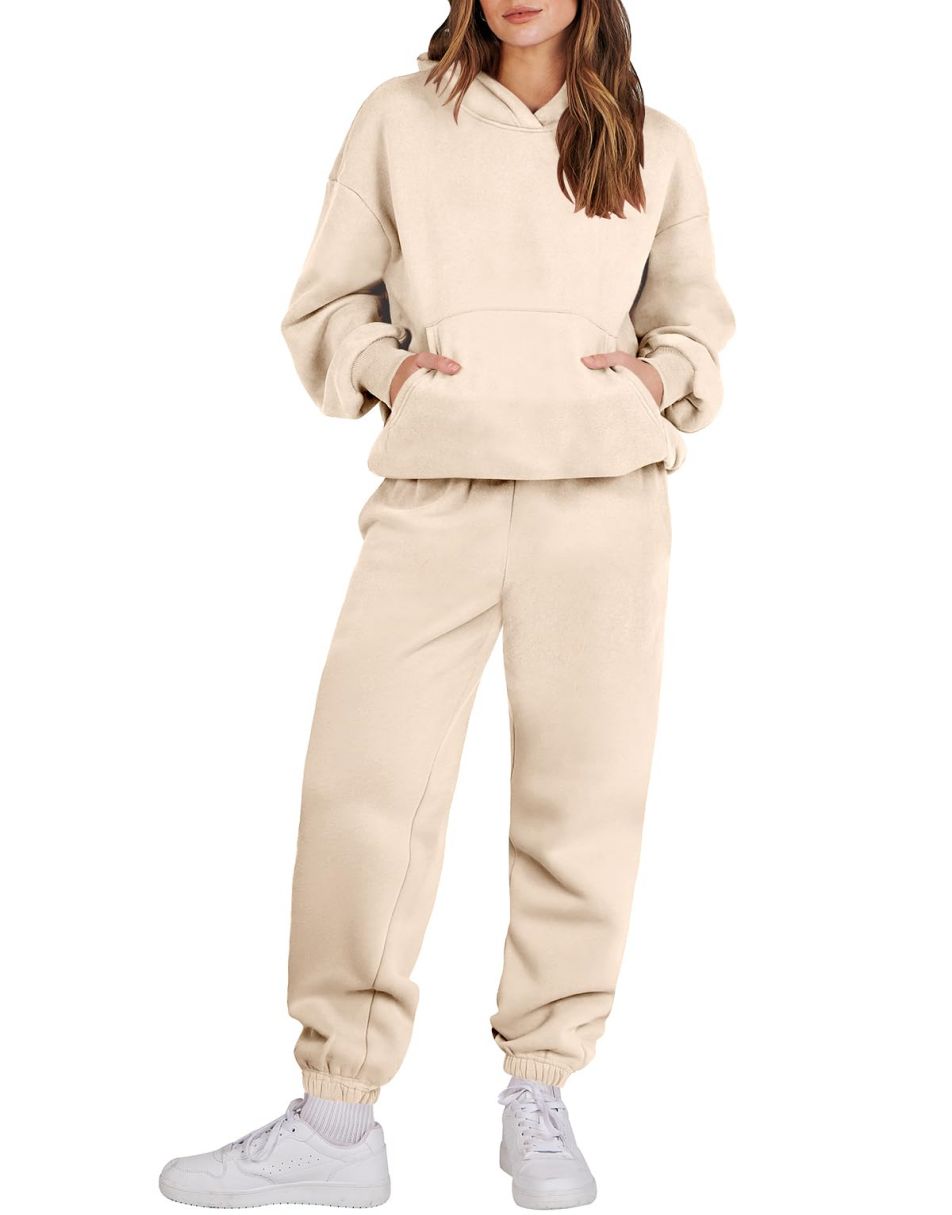Women 2 Piece Sweatsuit Outfits Quarter Zip Stand Collar Pullover  Sweatshirt Sweatpants Y2K Tracksuit Matching Sets