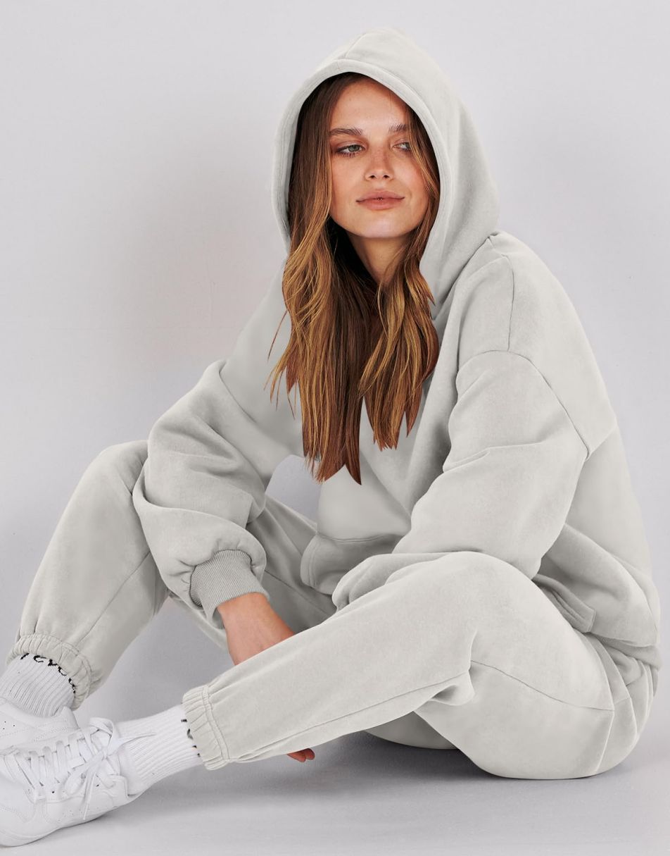  Two Piece Outfits for Women Oversized Sweatshirt