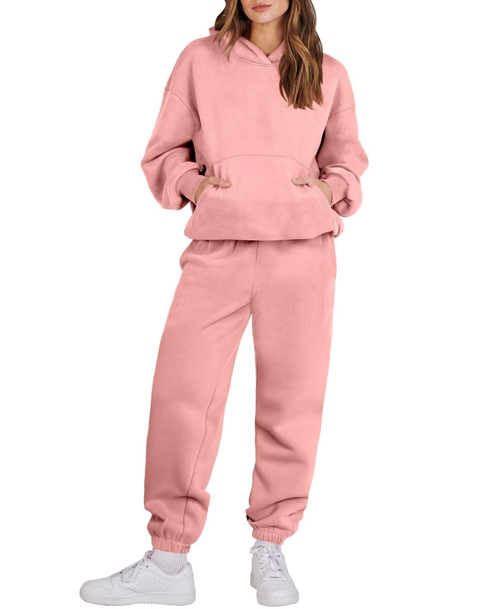 ANRABESS Women Piece Outfits Hoodie Sweatshirt Tracksuit Oversized
