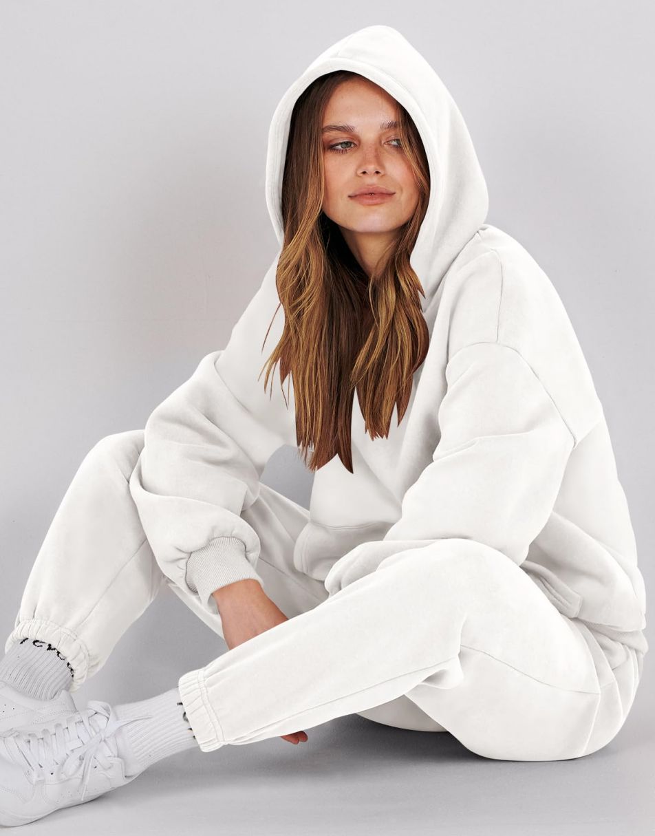 anna*.+゜ ANRABESS Women 2 Piece Outfits Hoodie Sweatshirt Tracksuit