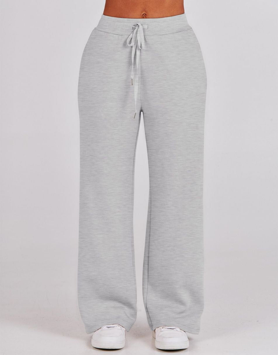 Grey Flared Leg Sweatpants, Two Piece Sets