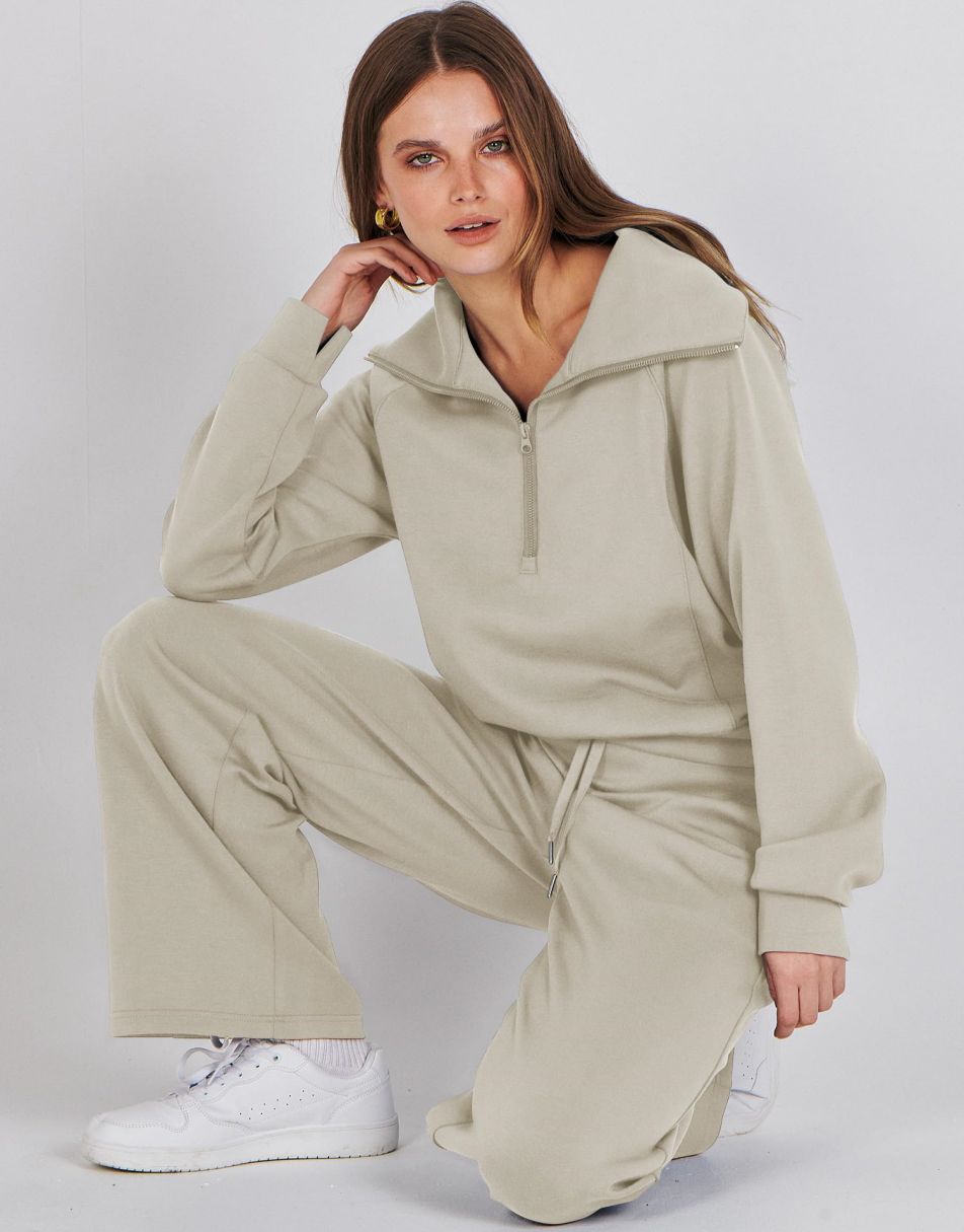  ANRABESS Womens 2 Piece Outfits Oversized Sweatsuit