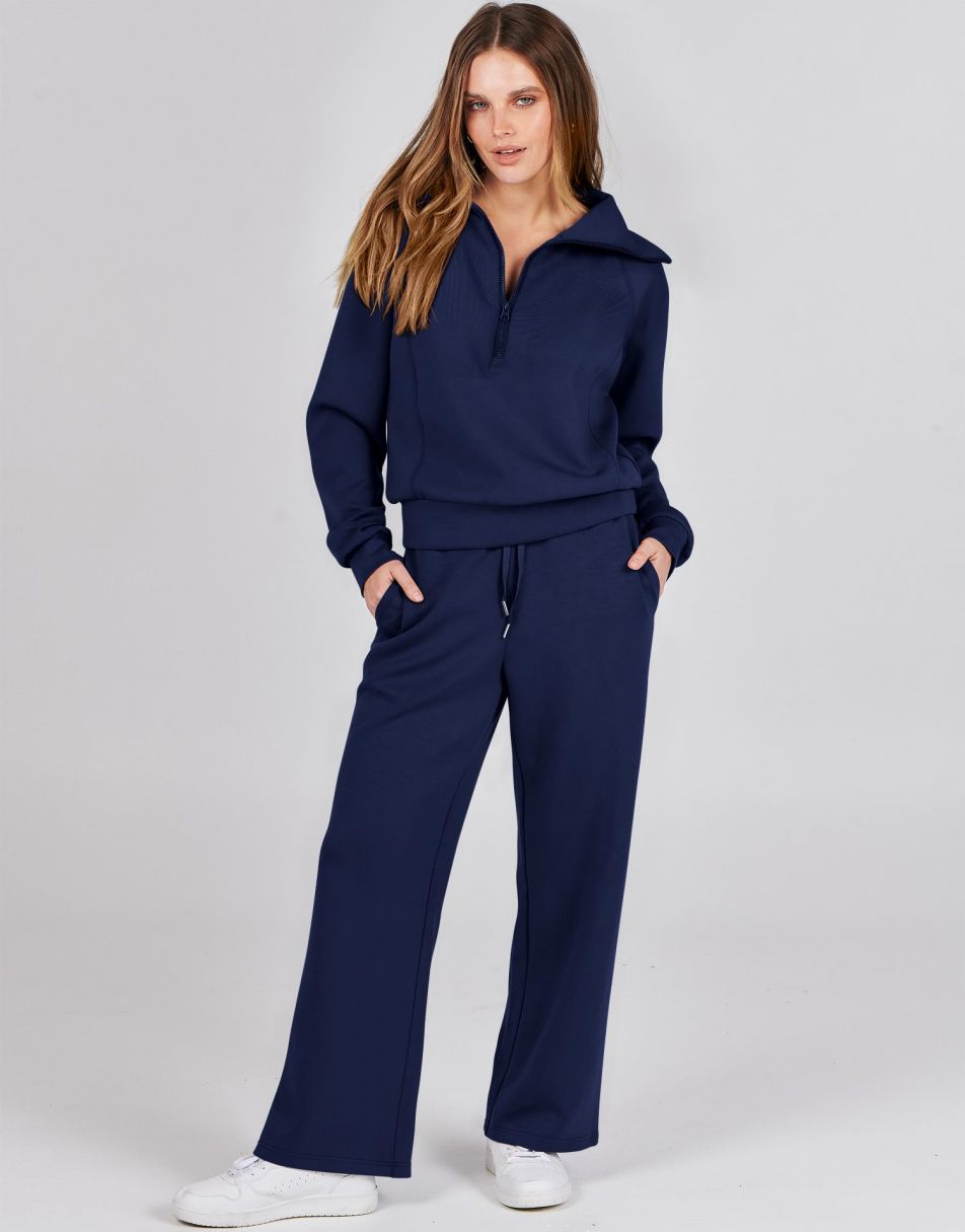 Women's 2pc Blue Stacked Sweat Suit (IN STORE NOW) – Dee's Urban Fashion