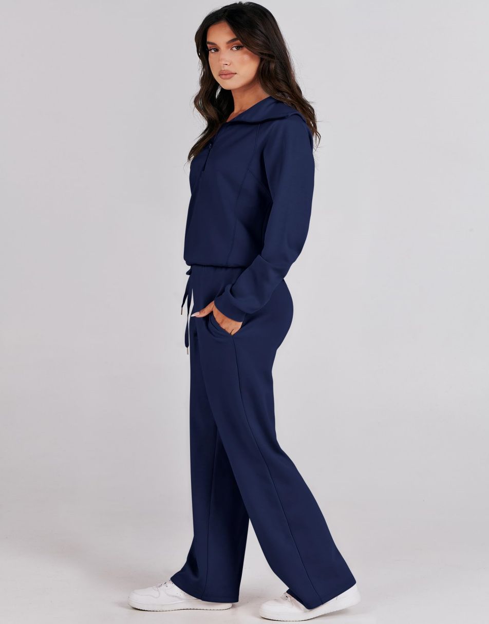 Navy blue sweatsuit online women's