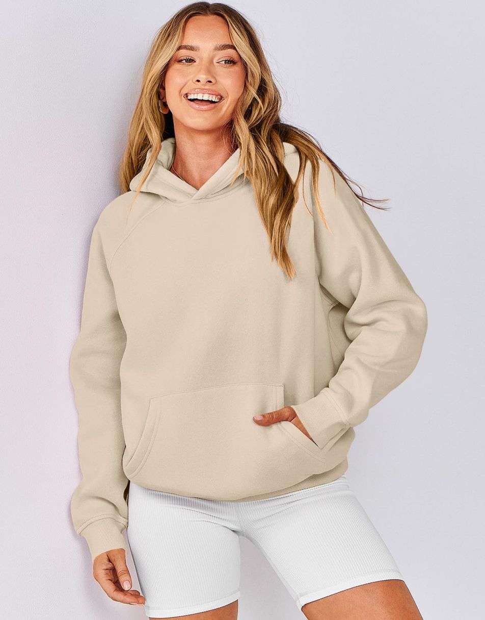 ANRABESS Women Hoodies Fleece Oversized Sweatshirt Drop Shoulder Long Sleeve Athletic Workout Pullover Y2K Clothes