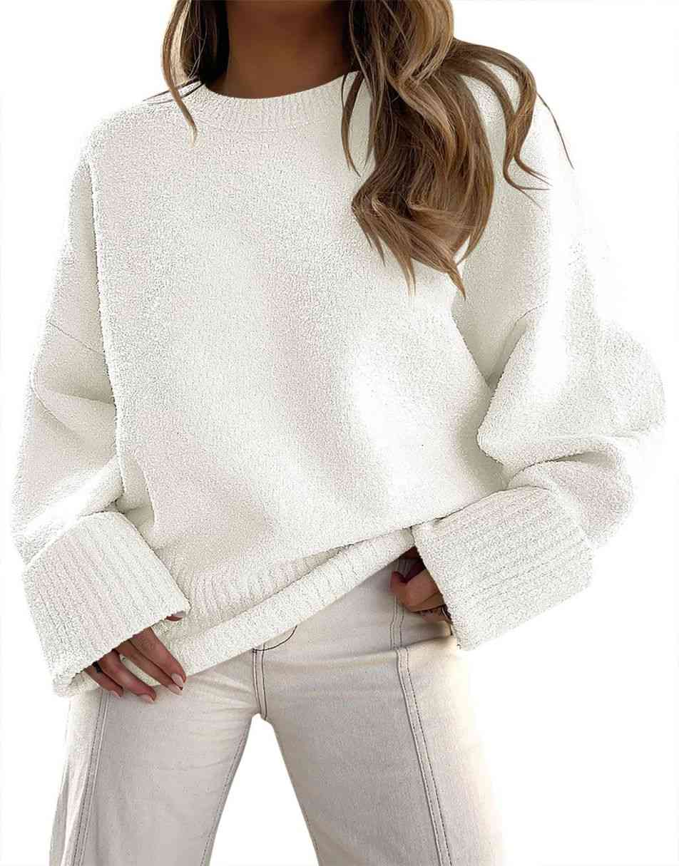 Cardigans for Women, Women's Sweaters Cardigan Ladies Crew Neck Long  Sweatshirt Women's Casual Fashion 2022 Sleeved Knitting Solid Color Sweater  Top Fitted Sleeve Mock Neck Sweater (S, Beige) at  Women's Clothing