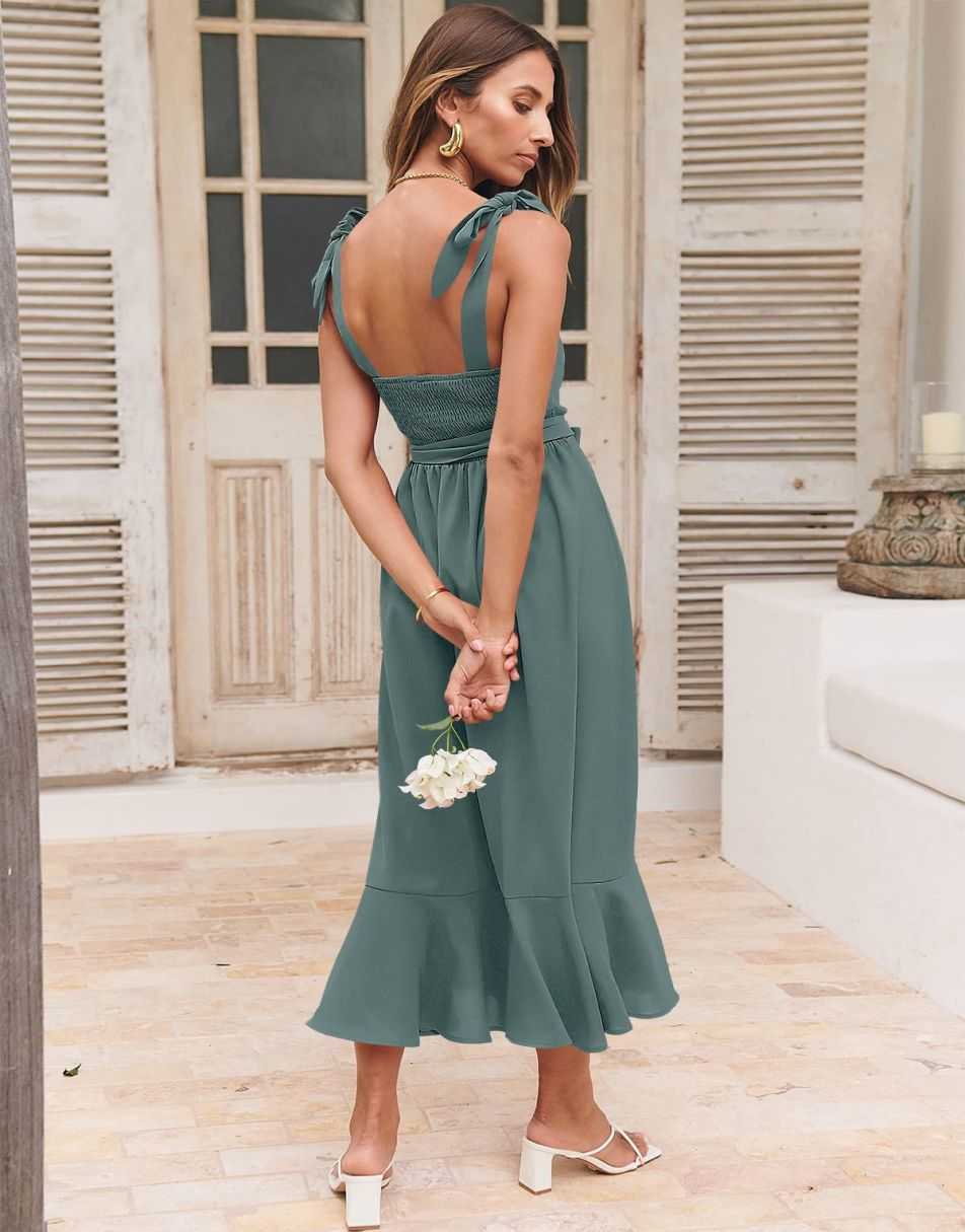 ANRABESS Women's Formal Midi Dress for Wedding Guest ANRABESS Women's Formal Midi Dress for Wedding Guest