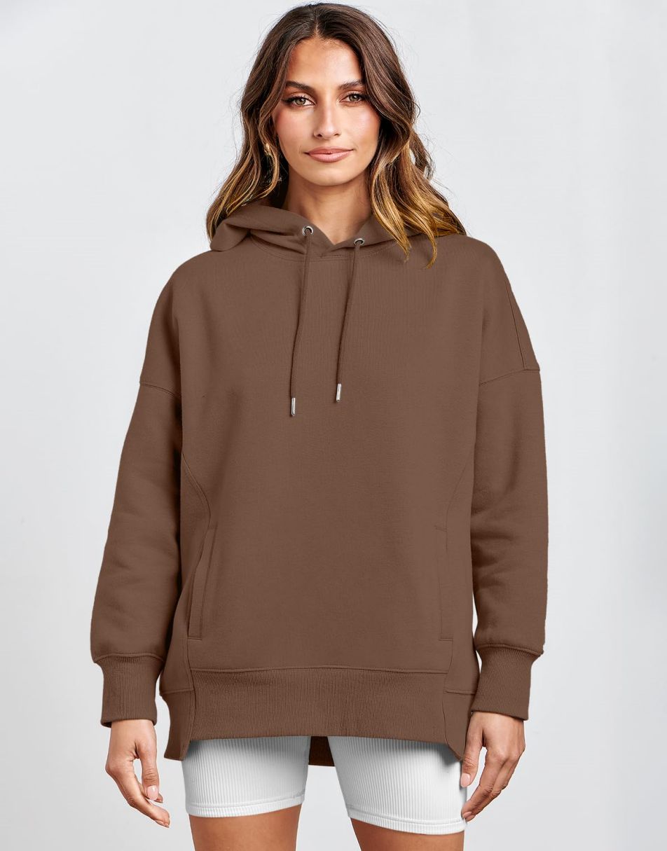 ANRABESS Women's Oversized Hoodies Fleece Casual Drop Shoulder Athletic Sweatshirts Long Sleeve Pullover 2023 Fall Tops
