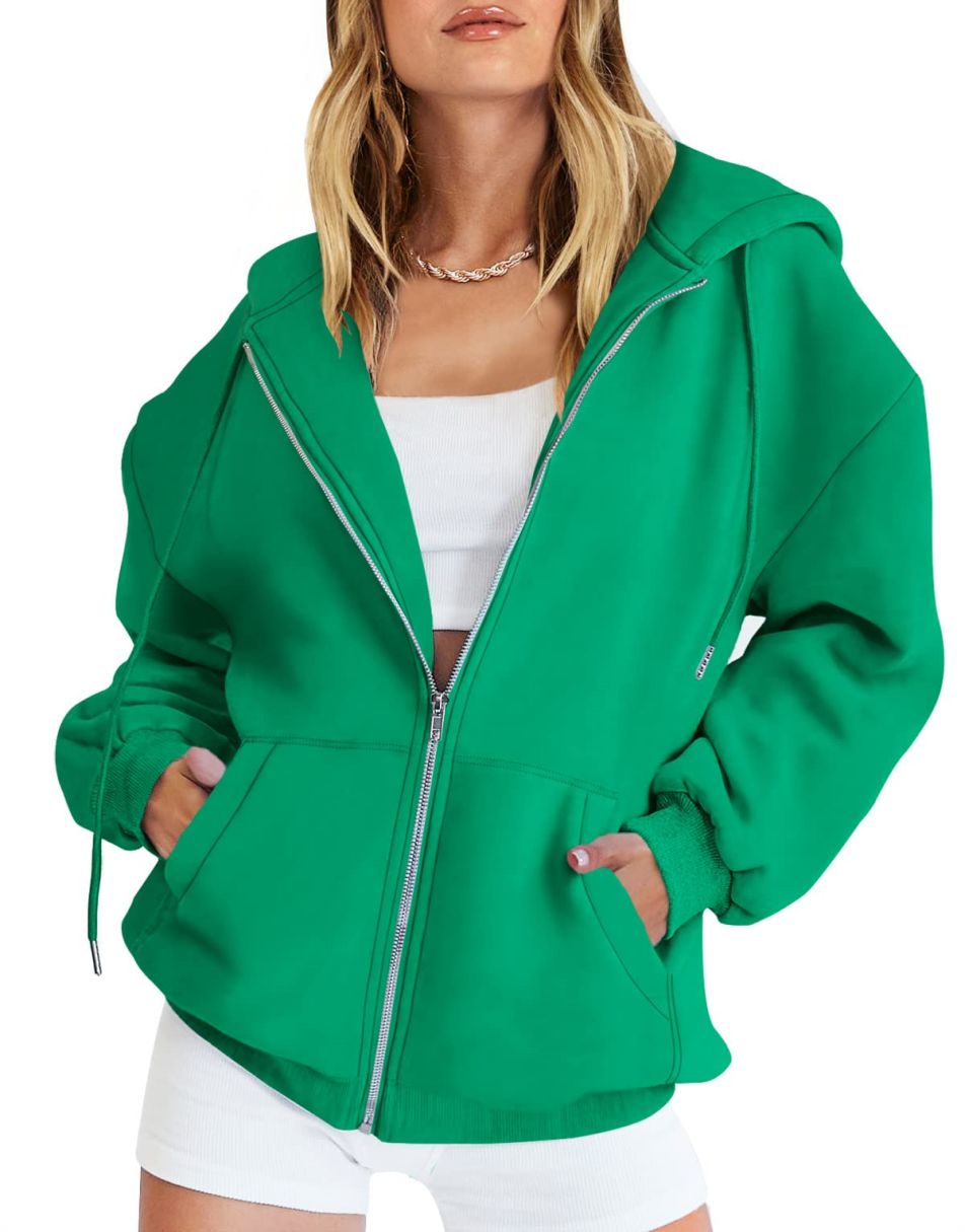 ANRABESS Womens Sweatshirts Long Sleeve Oversized Fleece Half Zip