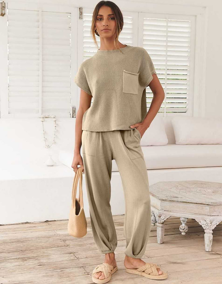 ANRABESS Women's Sweater Tops and Pants Tracksuit Lounge Sets