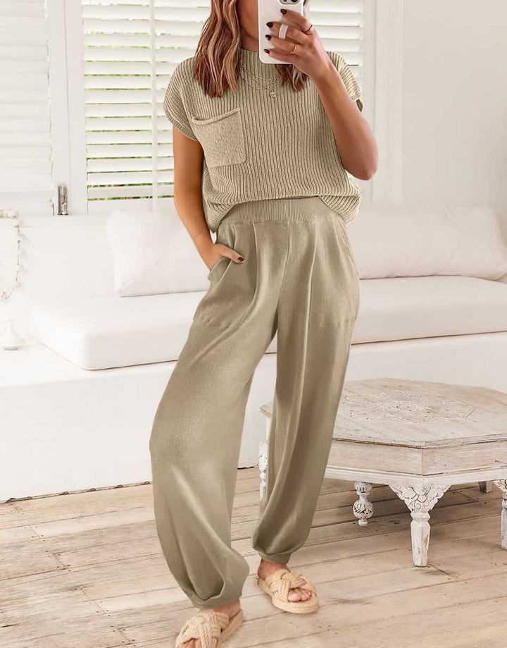 ANRABESS Women's Sweater Tops and Pants Tracksuit Lounge Sets