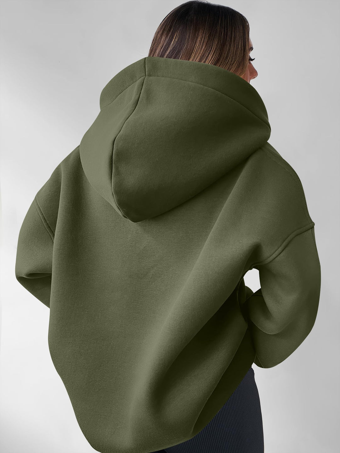 ANRABESS Womens Oversized Hoodies V Neck Sweatshirts Fleece Long Sleeve Pullover Y2K Clothes 2025 Fall Trendy Outfits