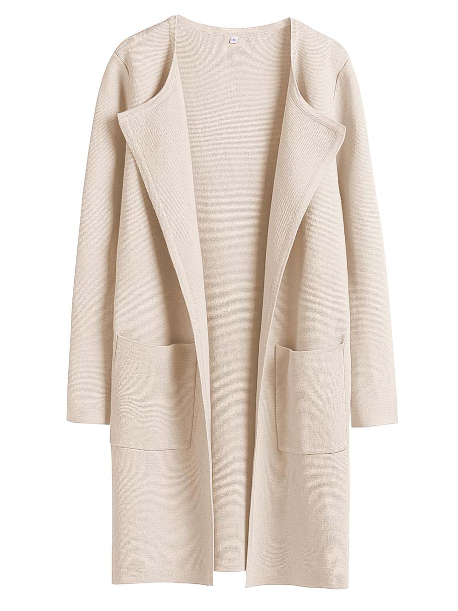 ANRABESS Womens Cardigan Sweater Open Front Knit Long Coatigan Dressy Casual Jacket Coat 2025 Fall Outfits Classy Clothes