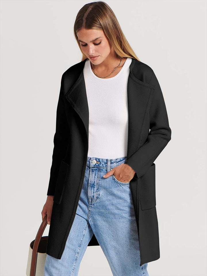 ANRABESS Womens Cardigan Sweater Open Front Knit Long Coatigan Dressy Casual Jacket Coat 2025 Fall Outfits Classy Clothes