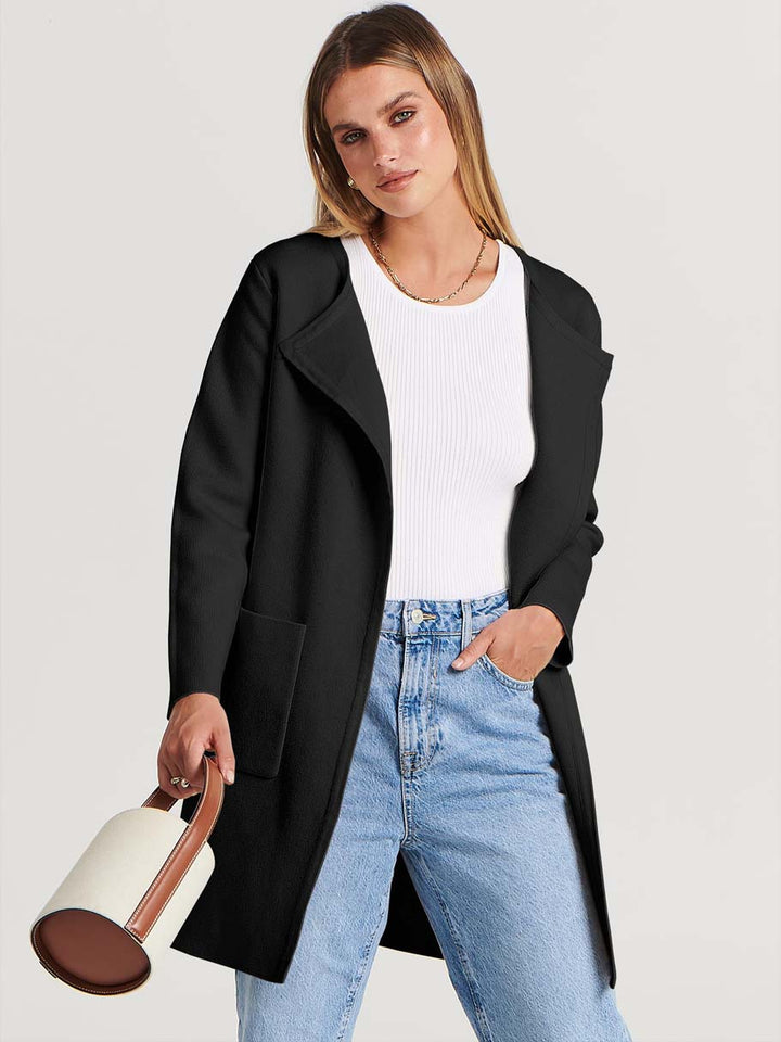 ANRABESS Womens Cardigan Sweater Open Front Knit Long Coatigan Dressy Casual Jacket Coat 2025 Fall Outfits Classy Clothes