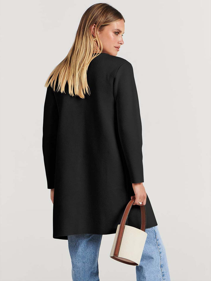ANRABESS Womens Cardigan Sweater Open Front Knit Long Coatigan Dressy Casual Jacket Coat 2025 Fall Outfits Classy Clothes