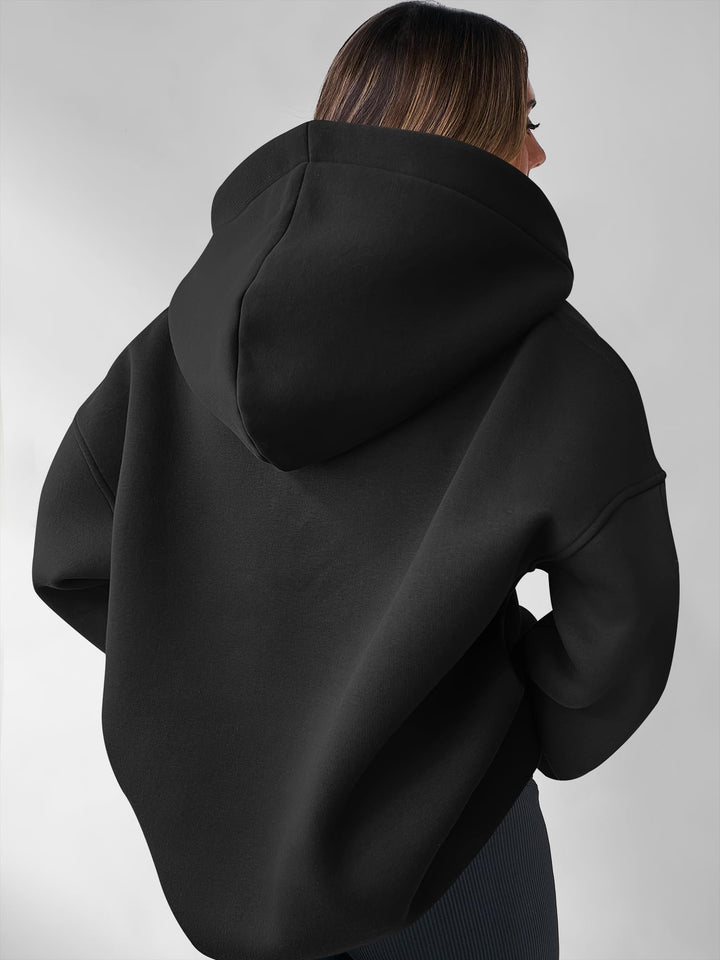 ANRABESS Womens Oversized Hoodies V Neck Sweatshirts Fleece Long Sleeve Pullover Y2K Clothes 2025 Fall Trendy Outfits