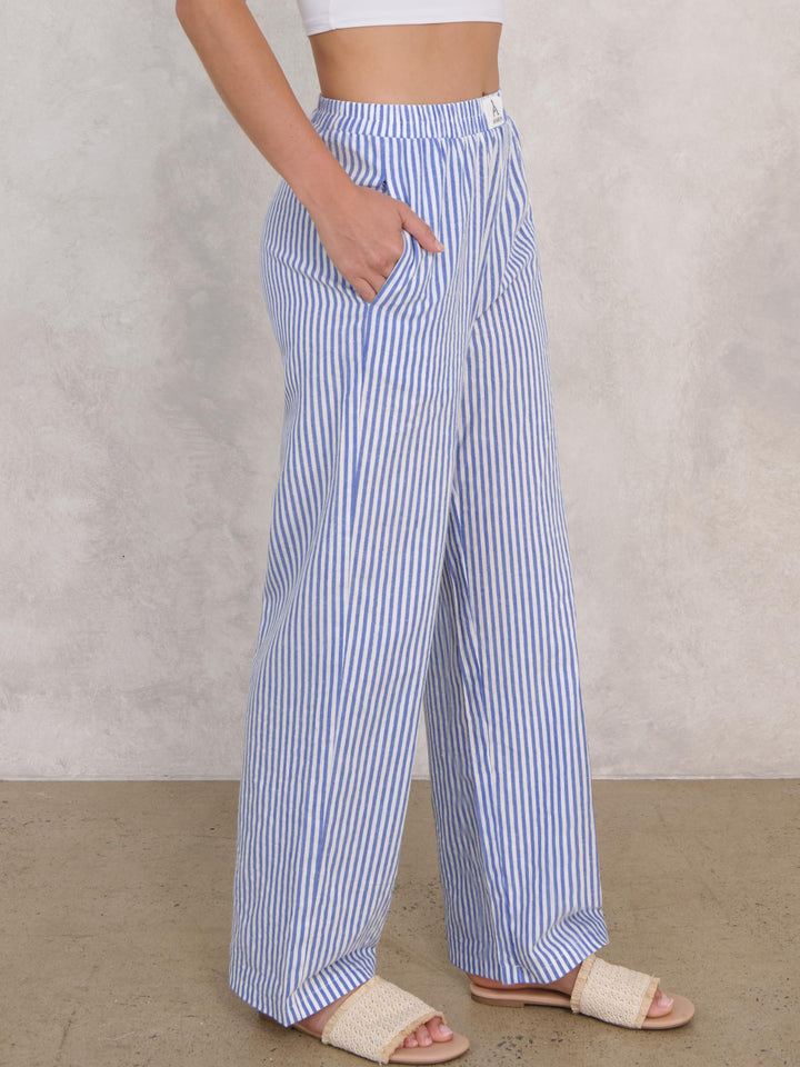 ANRABESS Womens Striped Gingham Pants 2025 Pajama Lounge Boxer Pants Cute Comfy PJ Bottoms with Pockets Y2K Plaid Outfits