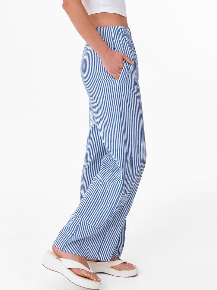 ANRABESS Womens Gingham Striped Boxer Pants Pajama Lounge PJ Bottoms Plaid Wide Leg Casual Cute Fall Trousers with Pockets