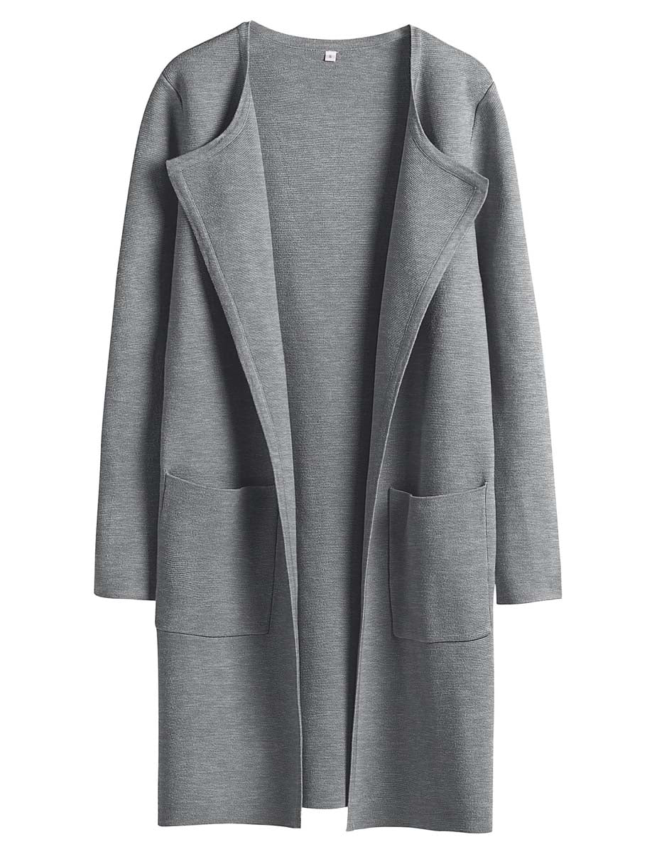 ANRABESS Womens Cardigan Sweater Open Front Knit Long Coatigan Dressy Casual Jacket Coat 2025 Fall Outfits Classy Clothes