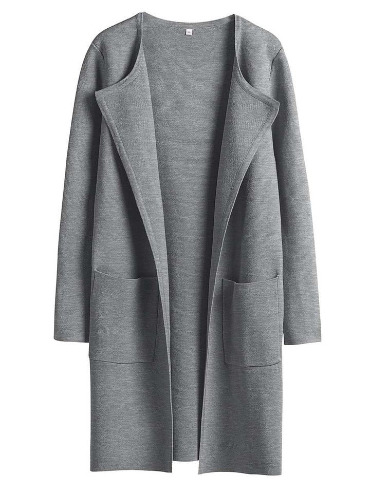 ANRABESS Womens Cardigan Sweater Open Front Knit Long Coatigan Dressy Casual Jacket Coat 2025 Fall Outfits Classy Clothes