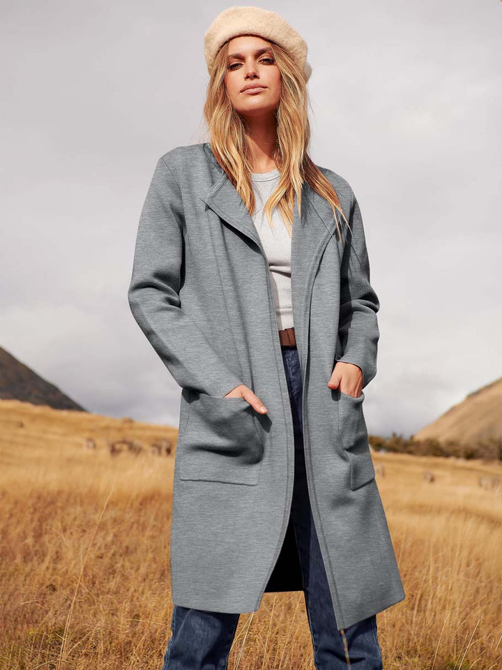 ANRABESS Womens Cardigan Sweater Open Front Knit Long Coatigan Dressy Casual Jacket Coat 2025 Fall Outfits Classy Clothes