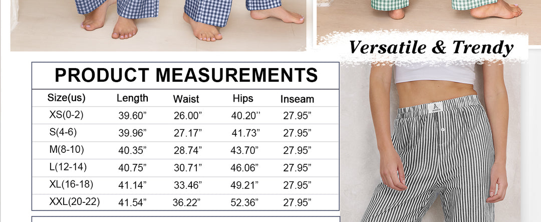 ANRABESS Womens Striped Gingham Pants 2025 Pajama Lounge Boxer Pants Cute Comfy PJ Bottoms with Pockets Y2K Plaid Outfits