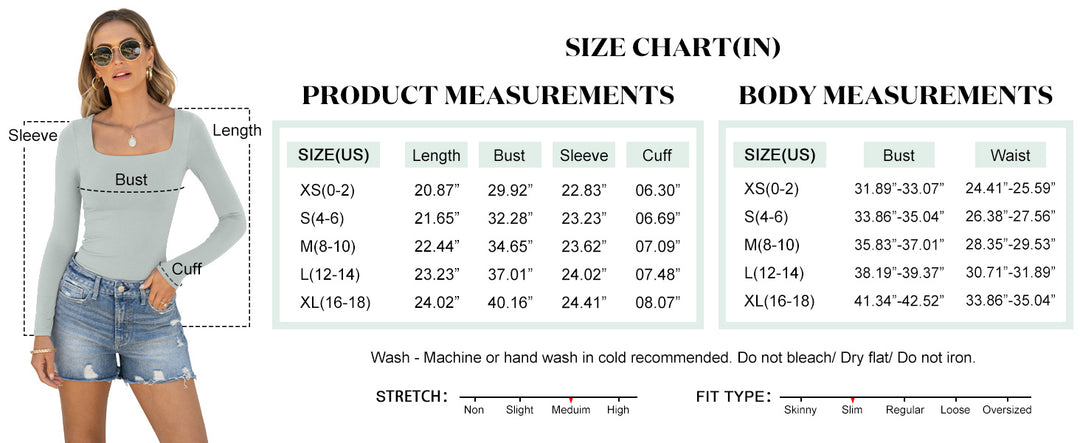 ANRABESS Women Long Sleeve Shirts Crop Tops Double Lined Square Neck Tight Fitted Going Out Basic Tee 2025 Y2K Fall Outifis