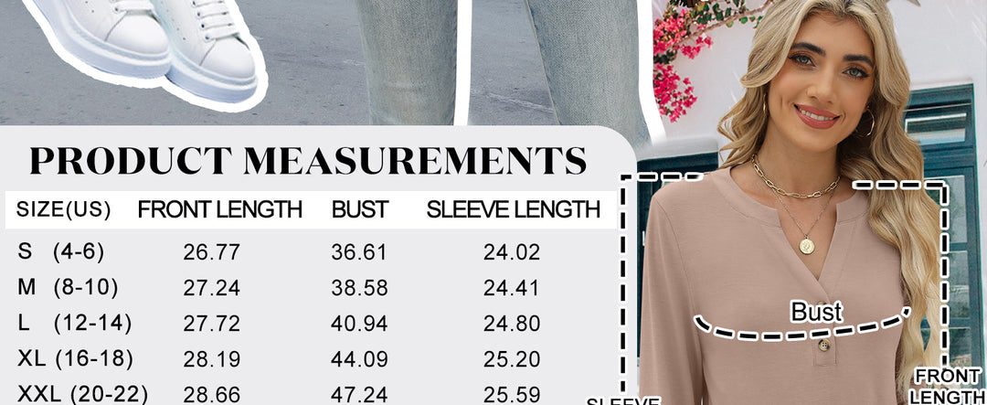 ANRABESS Women's Long Sleeve Shirts 2025 Fall Henley Business Casual Tops Cute T-Shirts Work Blouses Outfits Vacation Clothes