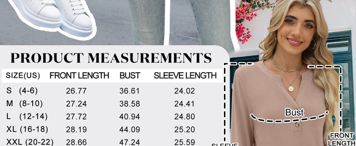 ANRABESS Women's Long Sleeve Shirts 2025 Fall Henley Business Casual Tops Cute T-Shirts Work Blouses Outfits Vacation Clothes